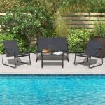 طقم كراسي مع طاولة للحدائق