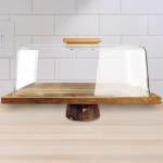 بلاتر التقديم الخشبي مع غطاء - 6