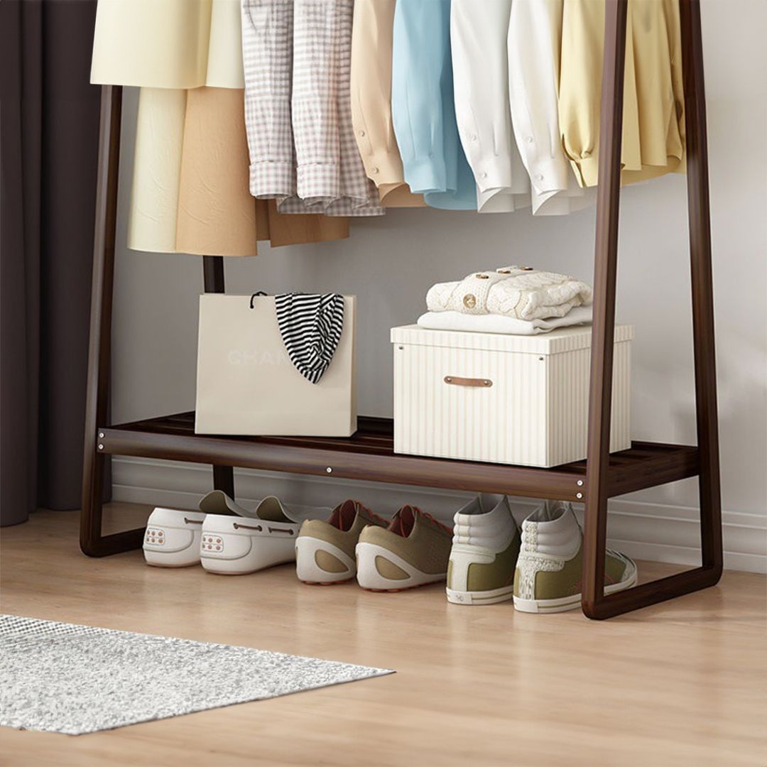 Hanger With Bottom Shelf For Hanging Clothes product thumbnail 4