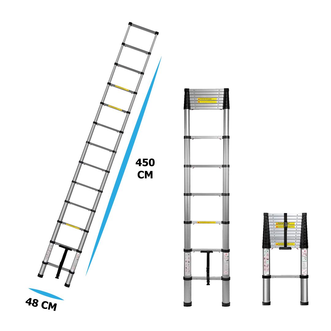 Telescopic Aluminum Ladders 12 steps product thumbnail 4