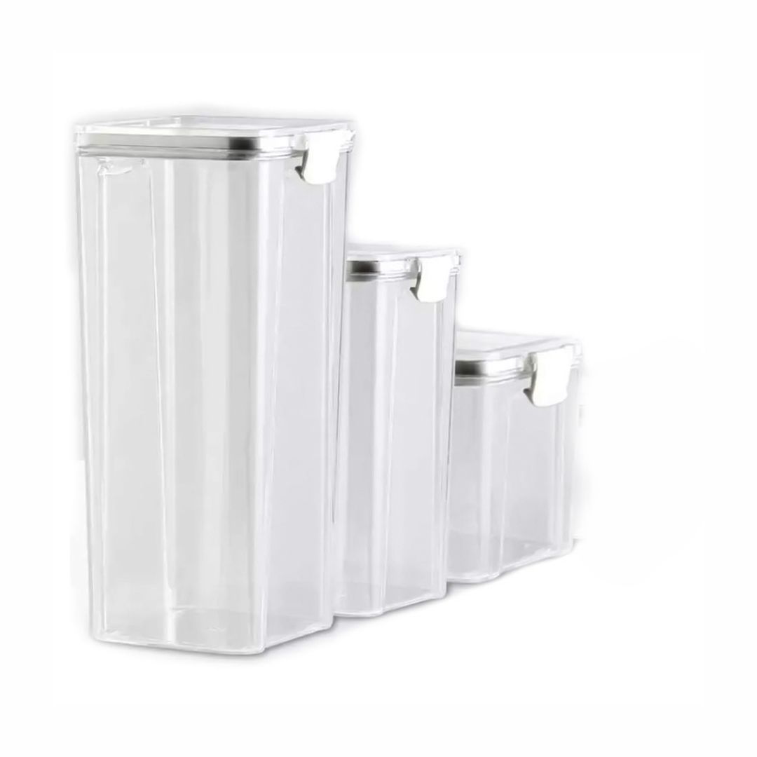 مجموعة عُلب التخزين البلاستيكية - 1