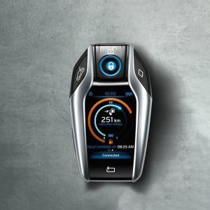 مفتاح ذكي للسيارة مع شاشة LCD	