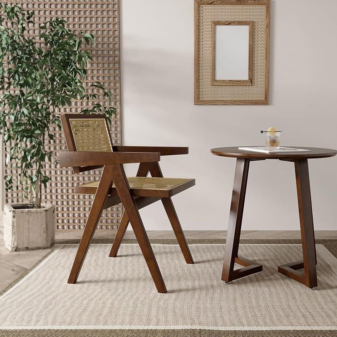 Rattan Chair With Rustic Design product thumbnail 12