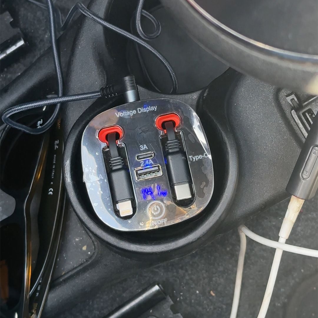 شاحن سيارة سريع 4 في 1 - 14