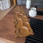 لوح تقديم خشبي فاخر للتسالي والضيافة من روح - 14