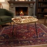 طاولة خشبية لتقديم المكسرات - 4