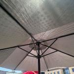 جلسة حديقة بأربعة كراسي ومظلة - 6