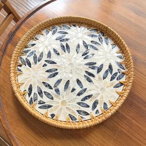 صواني دائرية من الخيزران - 5