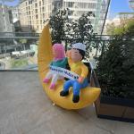 مُجسم الهلال المضيء القابل للنفخ - 1