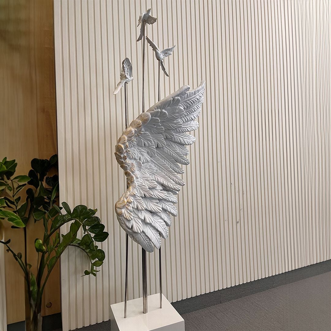  تمثال ديكور آنجل وينغز مع بلوتوث  - 14