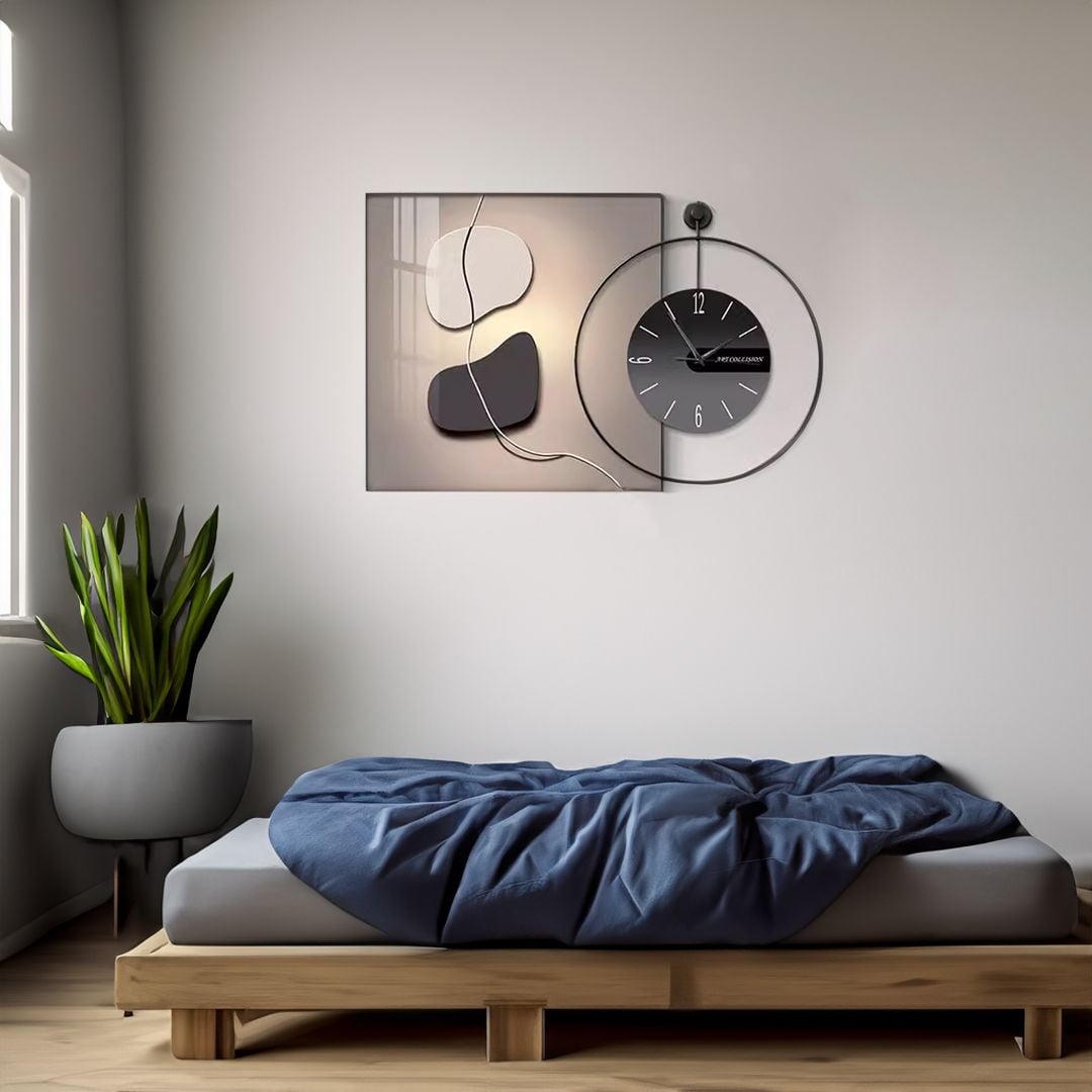 Round wall clock with Photo Frame product thumbnail 4