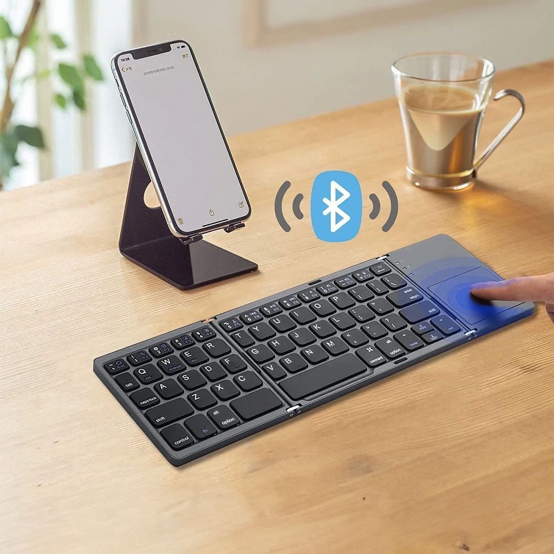 لوحة مفاتيح لاسلكية قابلة للطي - 14