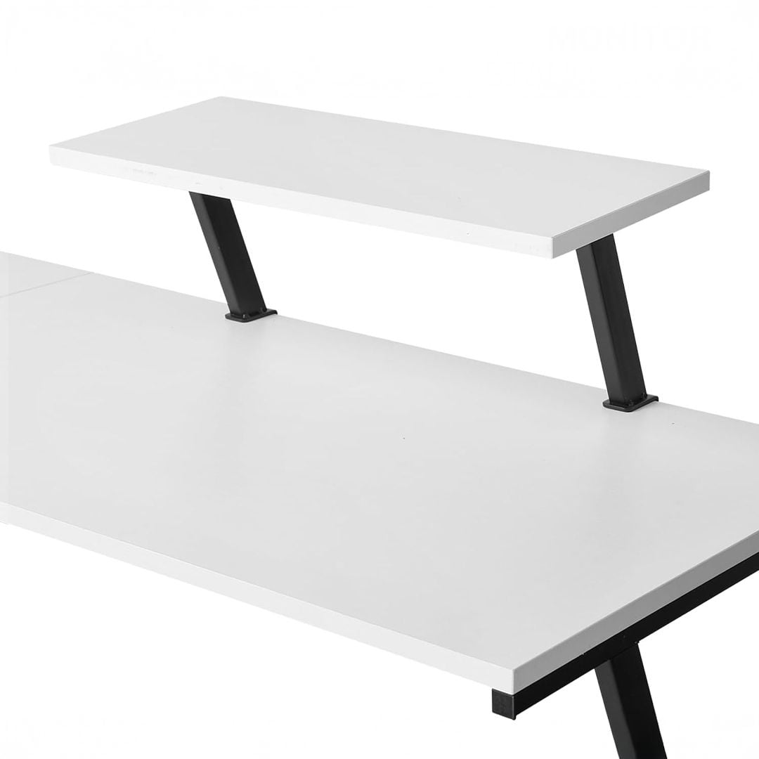 مكتب خشبي على شكل حرف L - 11