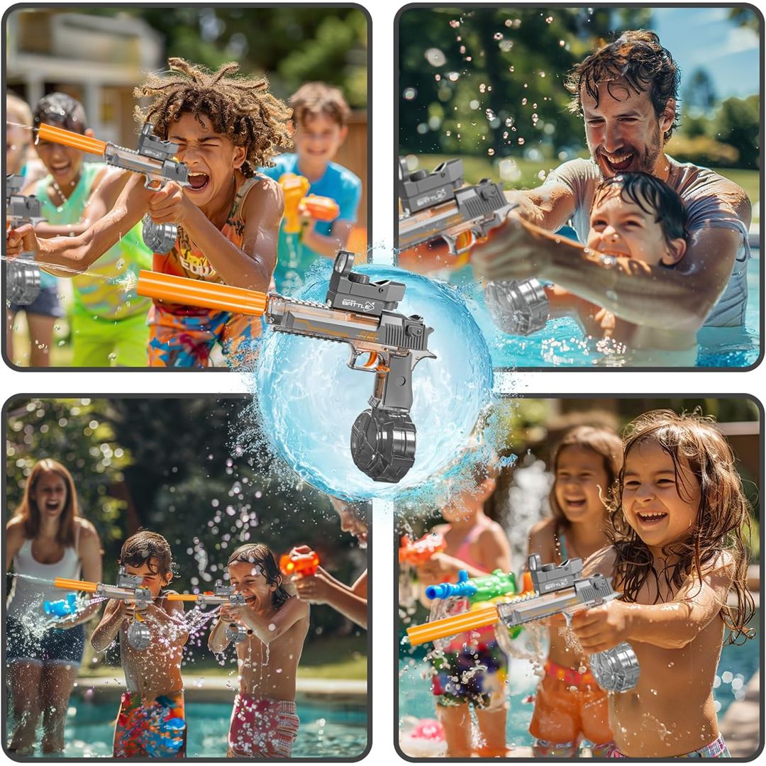 مسدس مائي أوتوماتيكي بسعة كبيرة - 6