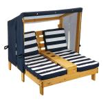 كرسي تشميس خشبي مع مظلة للأطفال - 11