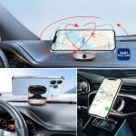 حامل موبايل مغناطيسي مع قاعدة دوارة - 3