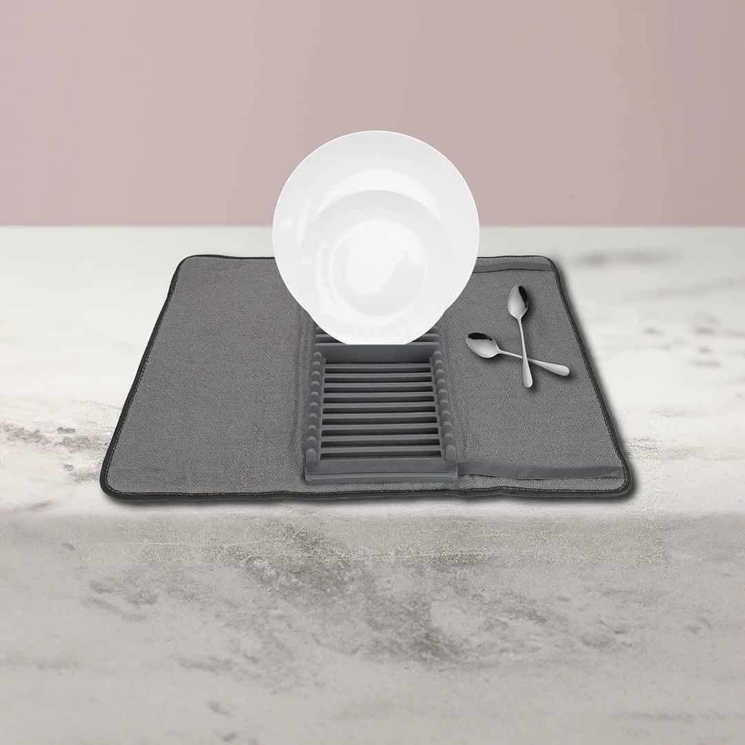 رف وبساط تجفيف الأطباق - 11