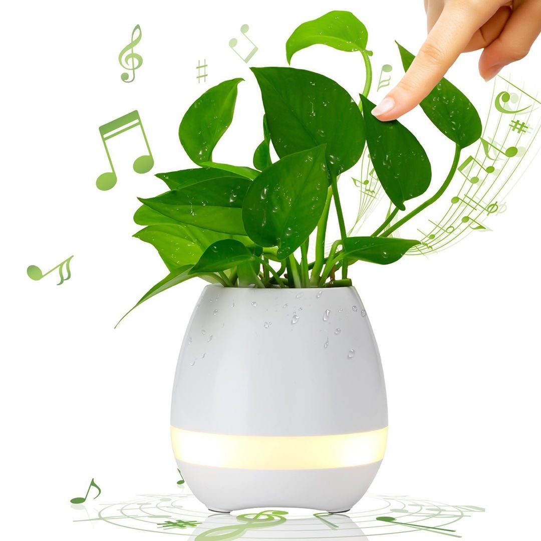 Flower Pot Bluetooth Speaker With Plant product thumbnail 8