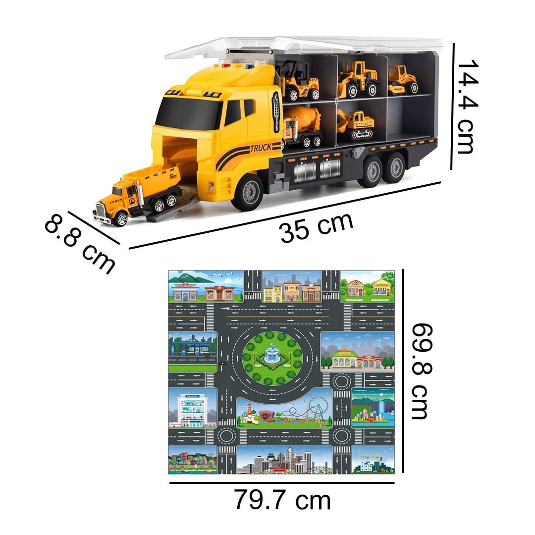 Trucks and Bulldozers Toys with Map product thumbnail 13