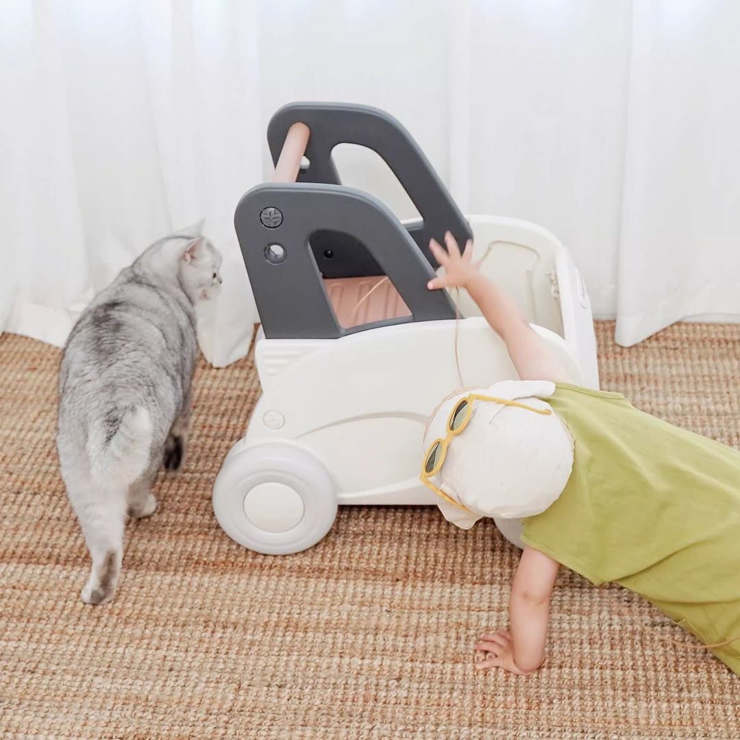 Plastic Baby Stroller with Car Design product thumbnail 4
