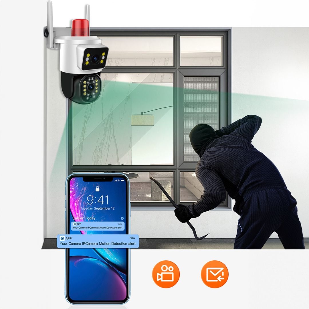 Dual Lens Surveillance Camera - 8