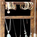 خزانة مجوهرات أرضية بمرآة مع إضاءة داخلية - 9