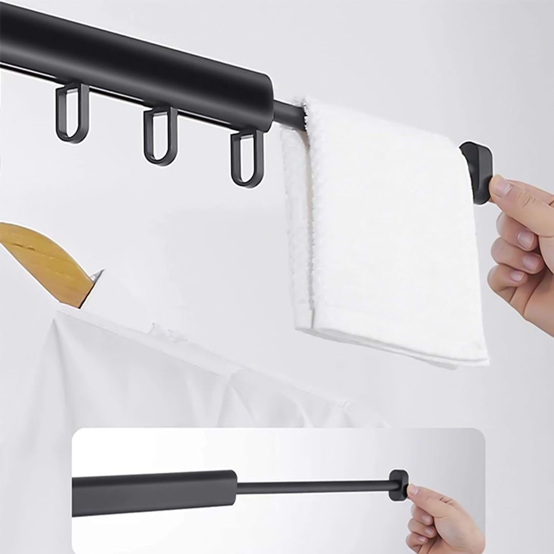 wall mounted clothes rack product thumbnail 12