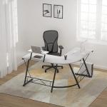 مكتب خشبي على شكل حرف L - 16