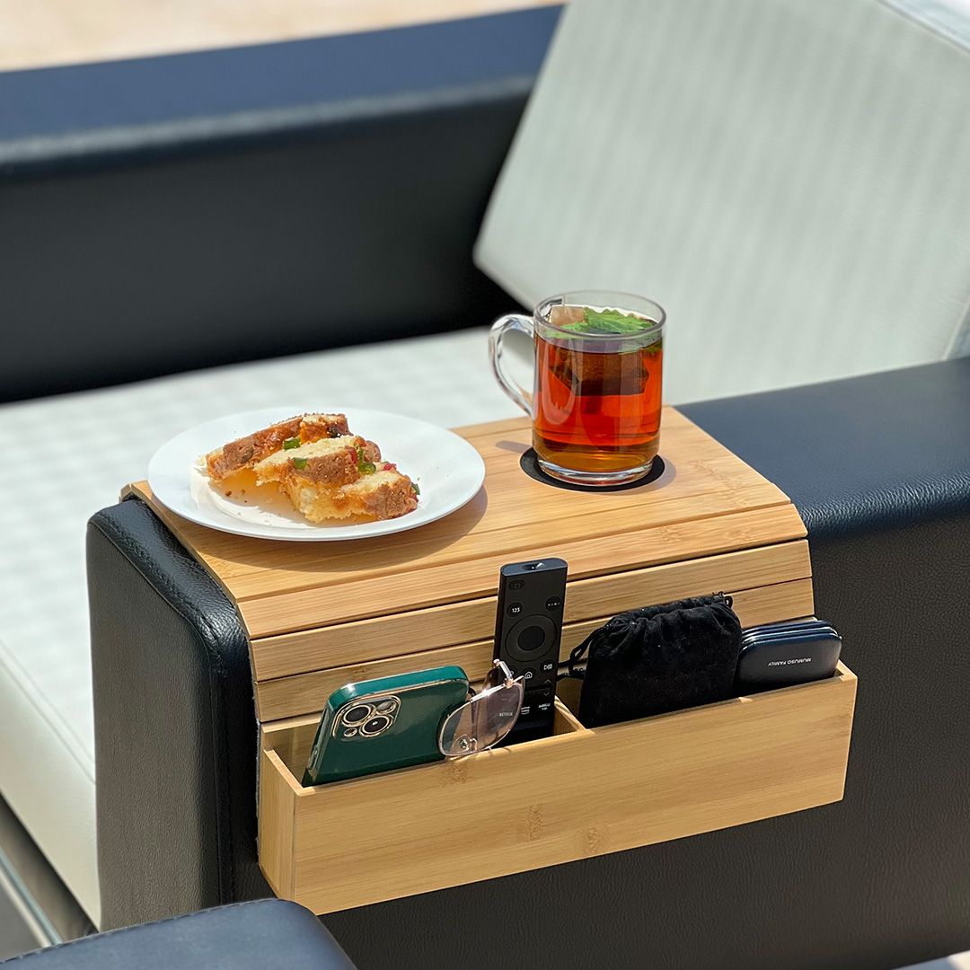 Wooden Folding Portable Sofa Tray product thumbnail 15