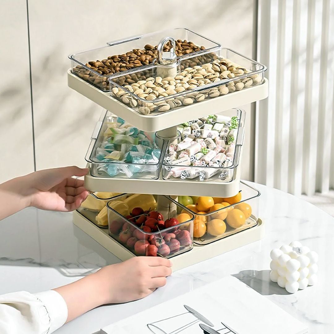 ستاند تقديم دوار بثلاث طبقات - 5