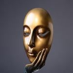 مجسم المفكر الذهبي - 3