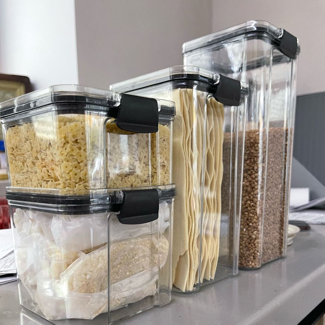 مجموعة عُلب التخزين البلاستيكية - 24