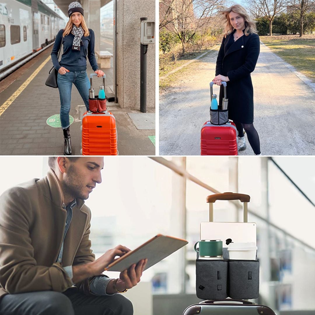 Luggage Cup Holder and Organizer - 4