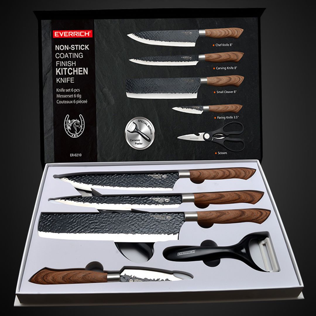 طقم سكاكين ستانلس ستيل للمطبخ - 18