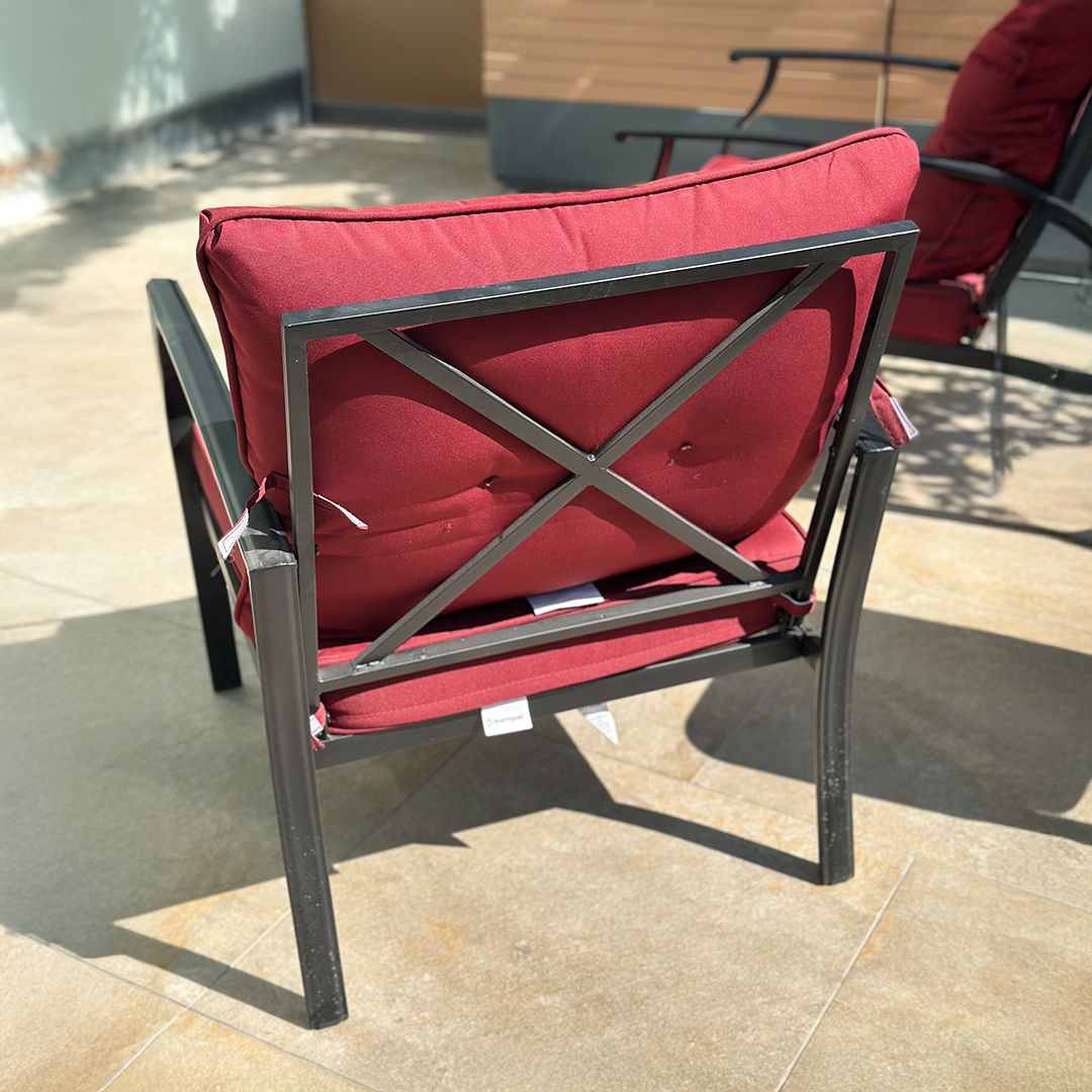 Outdoor Seating Set with Two Chairs and a Side Table product thumbnail 7