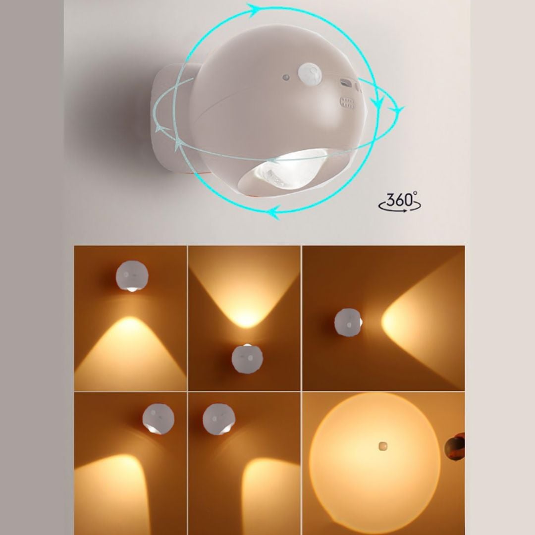 مصباح جداري LED بحساس و ريموت - 8