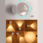 مصباح جداري LED بحساس و ريموت - 8