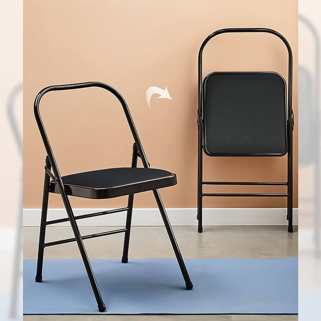 Foldable Yoga Chair with Lumbar Support - 9