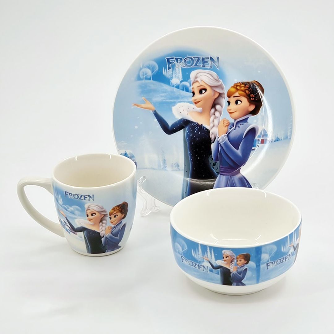 أدوات طعام للأطفال بتصميم Frozen - 1