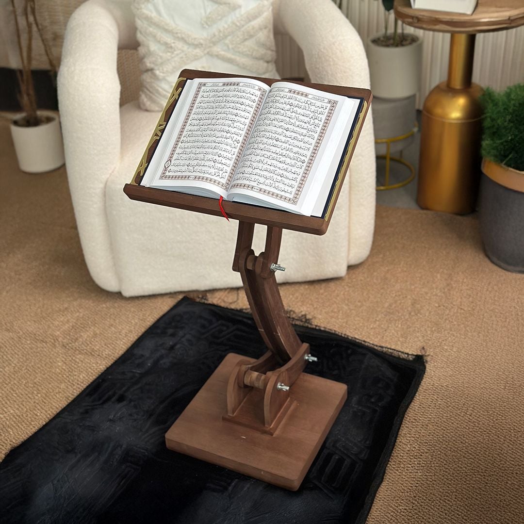 حامل المصحف الفاخر بلمسة أكريليك ذهبية من روح - 10