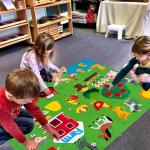 لوحة تعليمية من اللباد للأطفال بنمط حيوانات المزرعة - 14