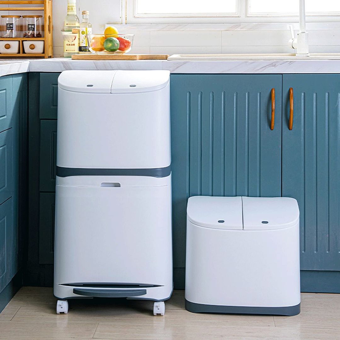Three Compartment Kitchen Trash Can product thumbnail 6