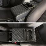 مسند مبطن فاخر للسيارة مع حامل أكواب - 10