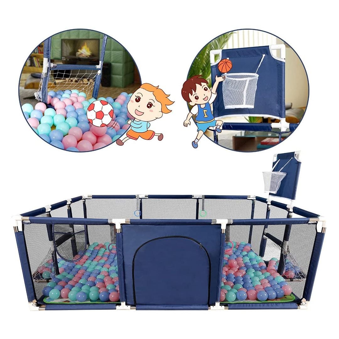 Baby Playpen with Basketball - 12
