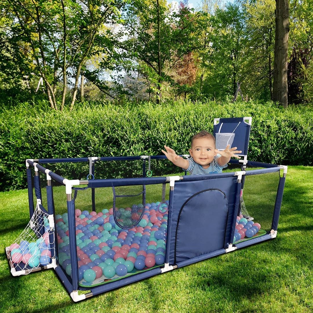 Baby Playpen with Basketball - 16