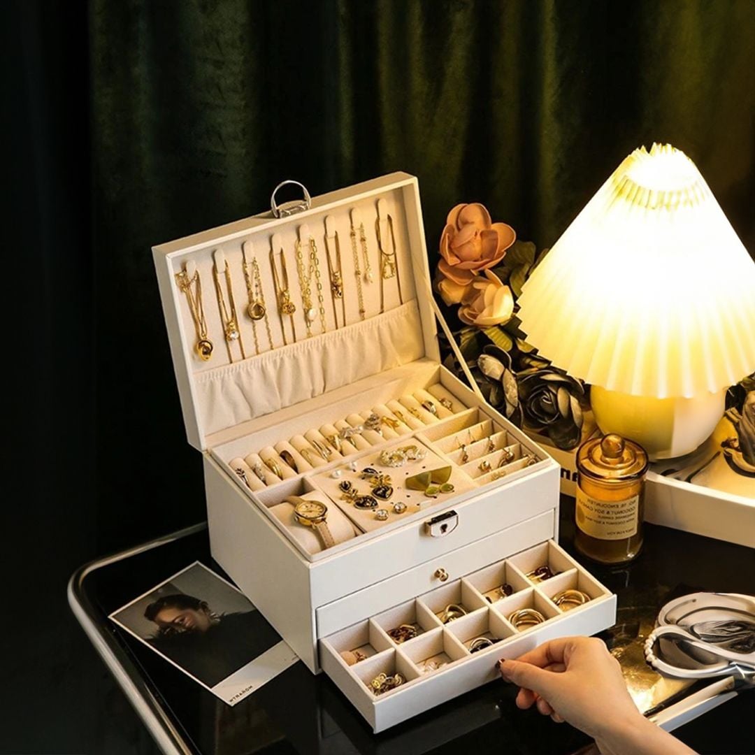 Three-Layer Retro Jewelry Box product thumbnail 17