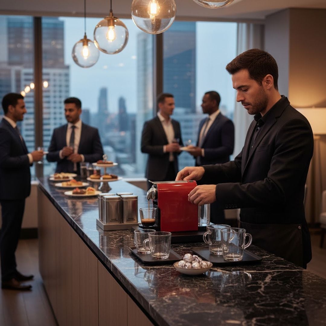 ركن ضيافة فندقي متكامل لتحضير المشروبات - 20