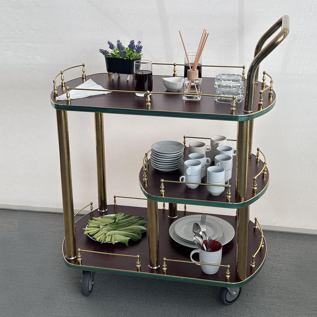 طاولة ضيافة فندقية بثلاث طبقات   - 1