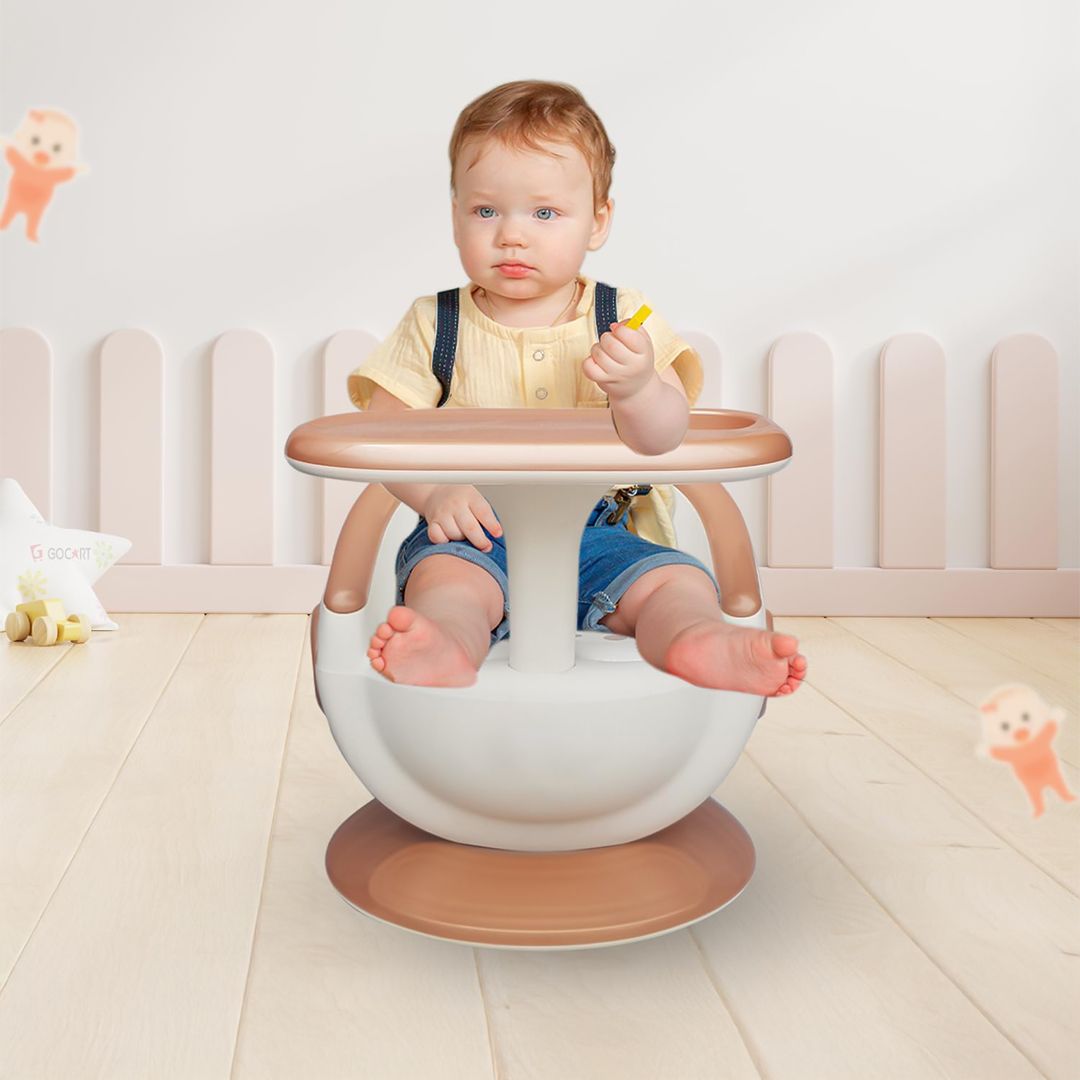 كرسي طعام للأطفال بقاعدة ثابتة - 2