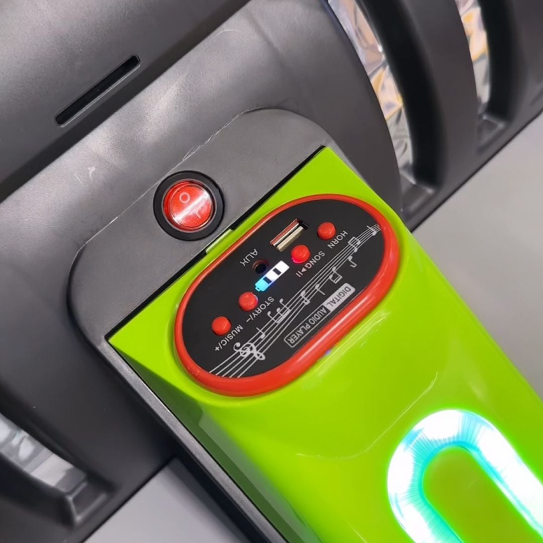 كرسي قيادة كهربائي للأطفال مع إضاءة ليزر تفاعلية - 6